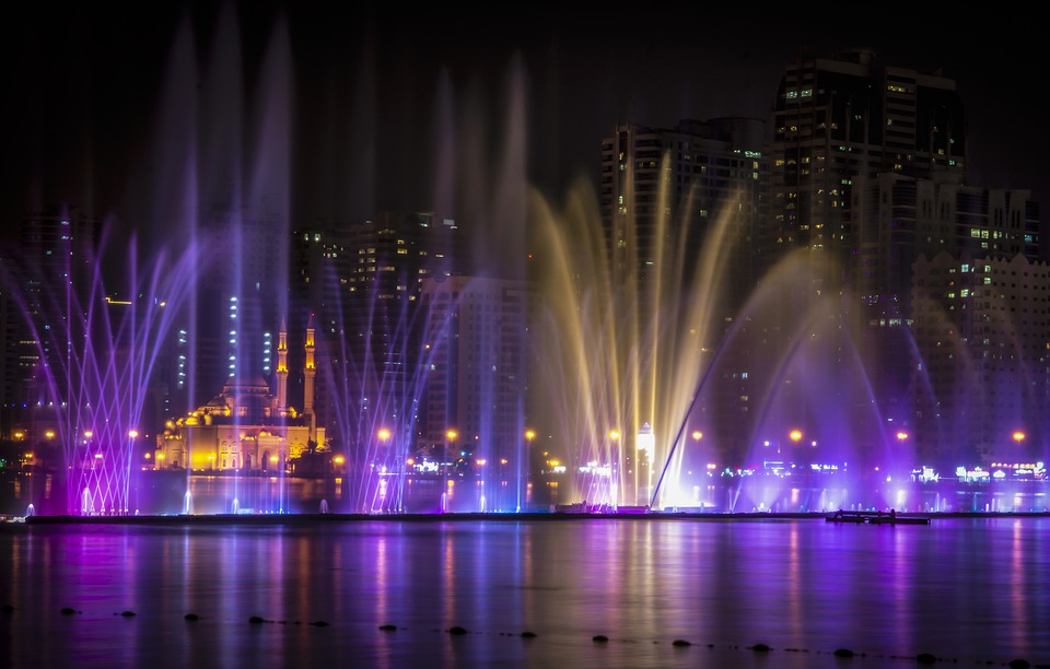 Sharjah at night
