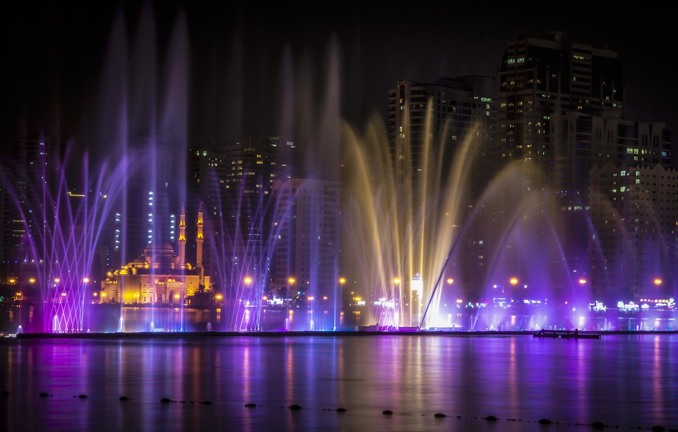 Sharjah at night